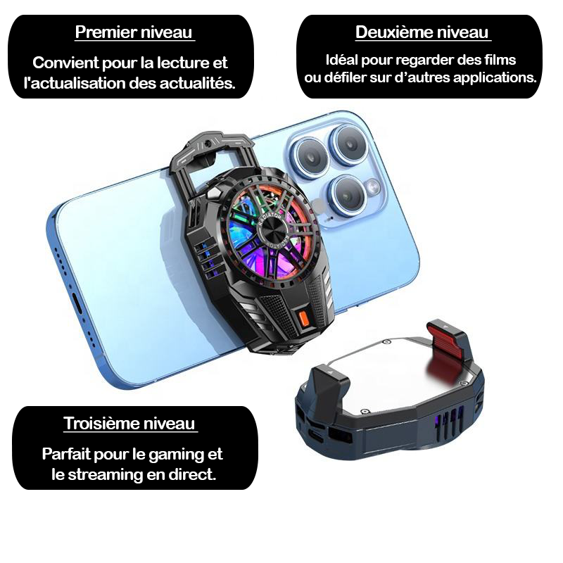 Refroidisseur Thermique pour Smartphone : refroidit instantanément votre smartphone pour une performance au top !